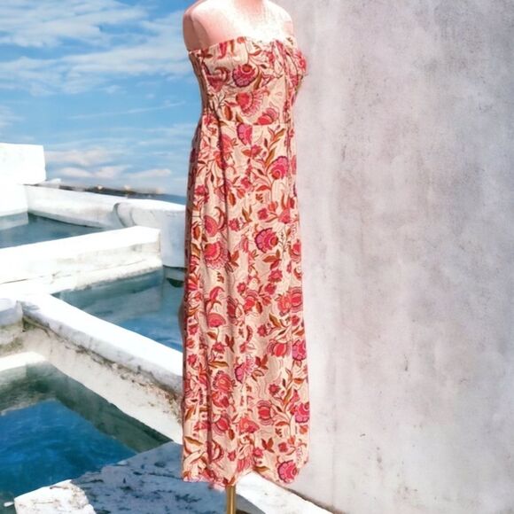 SINCERELY JULES NEW WOMENS LONG SUMMER DRESS MEDIUM FLORAL AND PAISLEY - Picture 1 of 5